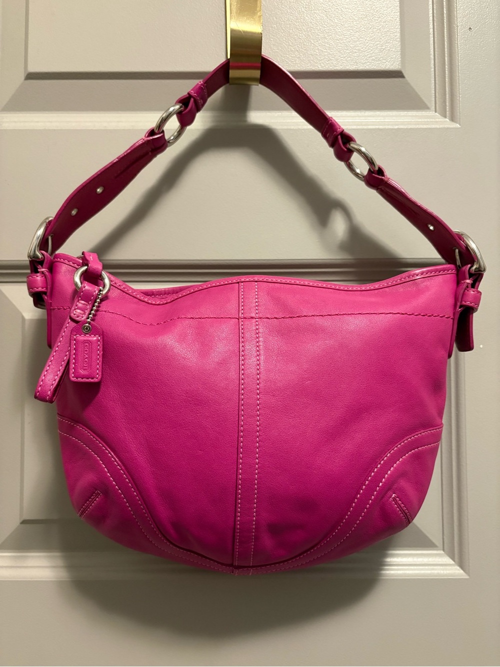 Coach Y2K Pink Mini Soho Hobo